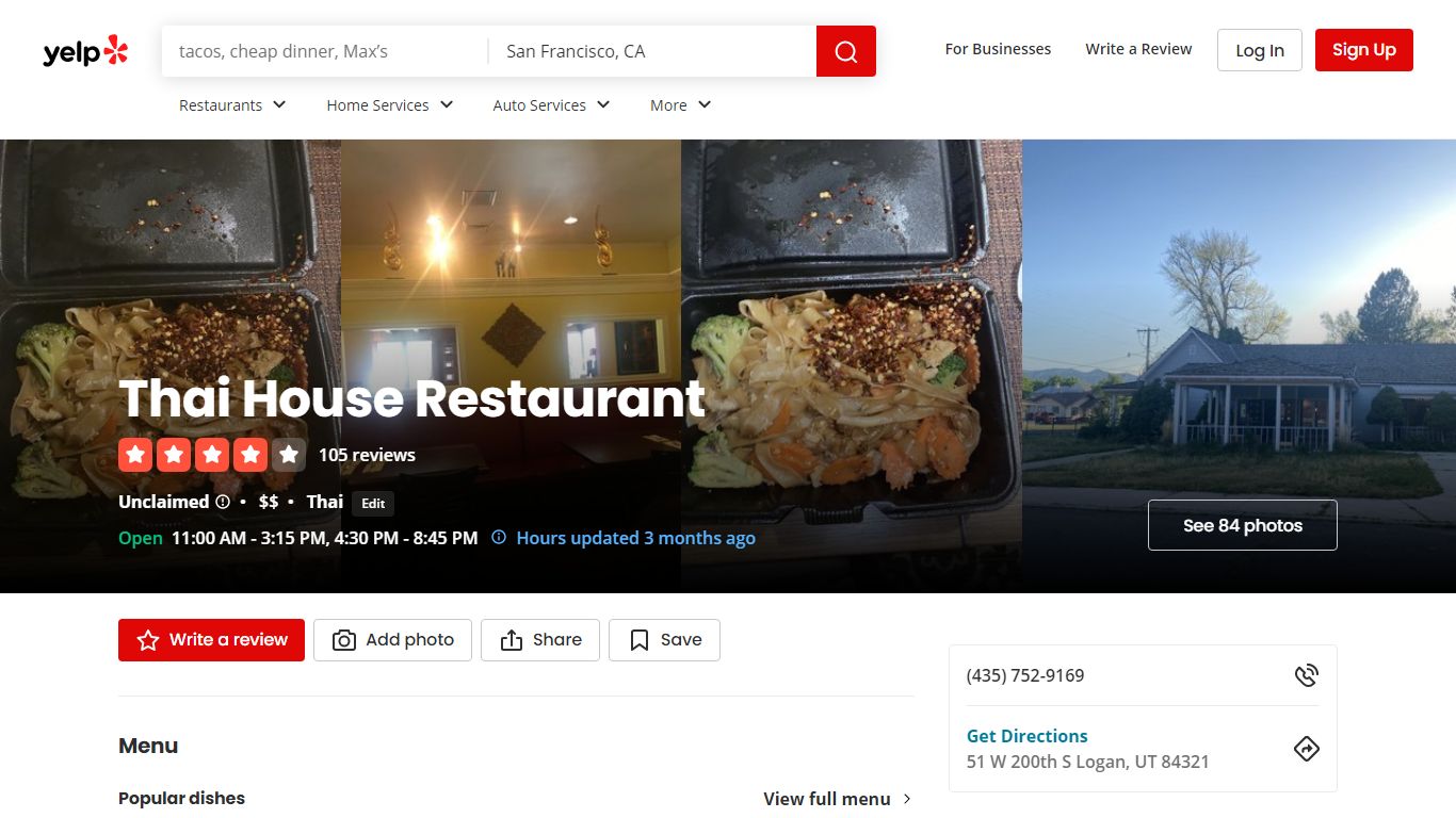 Thai House Restaurant - Logan, UT - yelp.com